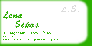 lena sipos business card